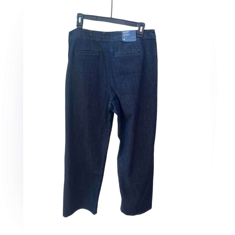 J. Jill Denim Metropolitan Full Leg Jeans Dark Wash Size 12 - Picture 5 of 7